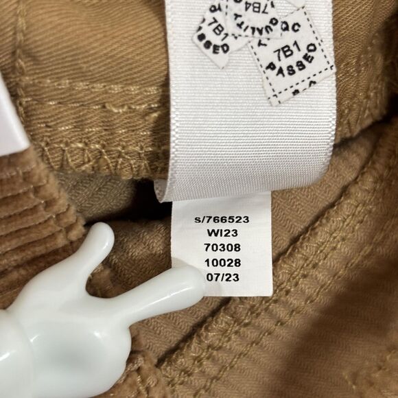 LOFT Pants Womens 4 Petite Tan High Rise The Straight Corduroy Regular Fit 27 - Picture 13 of 13